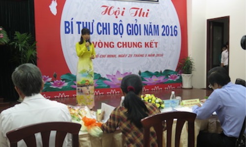 Chung kết hội thi Bí thư chi bộ giỏi năm 2016